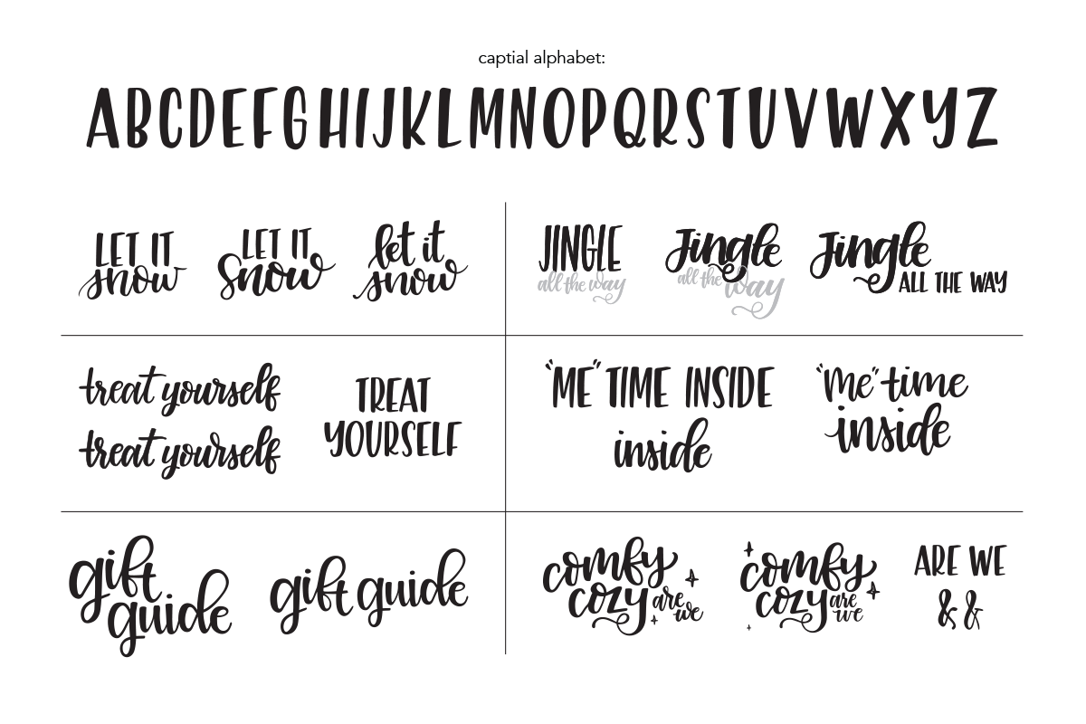 Lettering examples 1